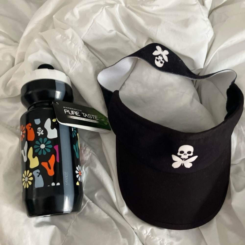 Betty Designs Triathlon Visor and Bottle